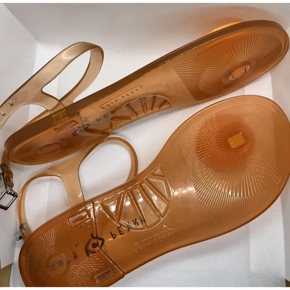 Katy Perry The Geli KP0070 Orange Slice Sandals Womens 8 Slingback Buckle - Picture 4 of 4